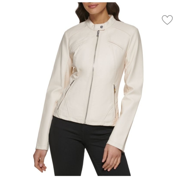 Guess Bone Moto Jacket Size XXL - Picture 5 of 6